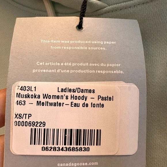 Canada Goose Light Blue Hoodie - Picture 3 of 5